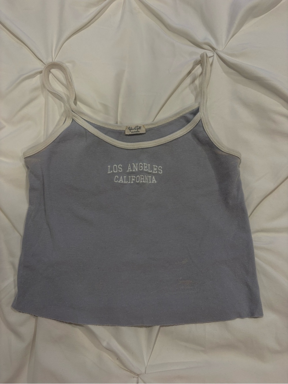 Brandy Melville/John Galt Los Angeles California Light Blue Tank Top